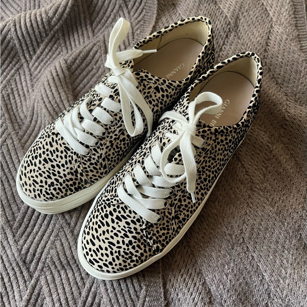 Gianni Bini Cheetah Platform Sneakers